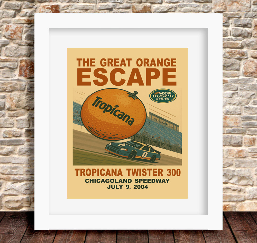 2004 Tropicana Twister 300 - The Great Orange Escape Print/Wall Art (Unframed)