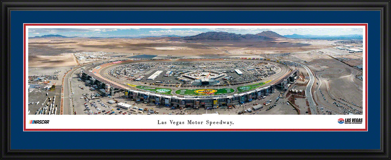 Las Vegas Motor Speedway Race Panoramic Wall Art Print (Unframed and Framed)