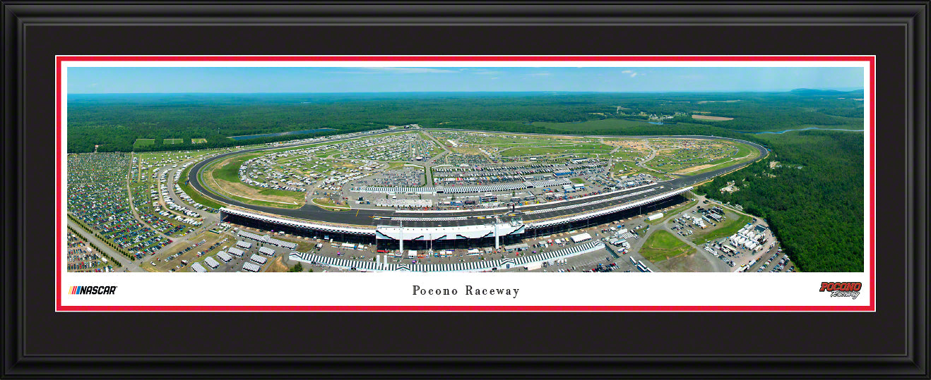 Pocono Raceway Race Panoramic Wall Art Print (Unframed and Framed)