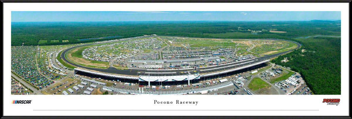 Pocono Raceway Race Panoramic Wall Art Print (Unframed and Framed)