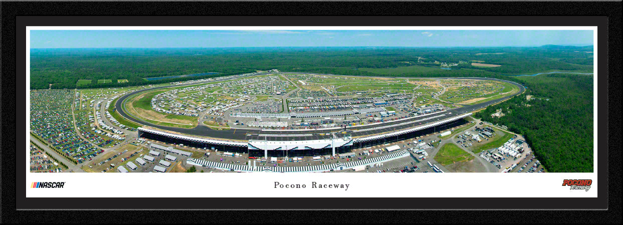 Pocono Raceway Race Panoramic Wall Art Print (Unframed and Framed)