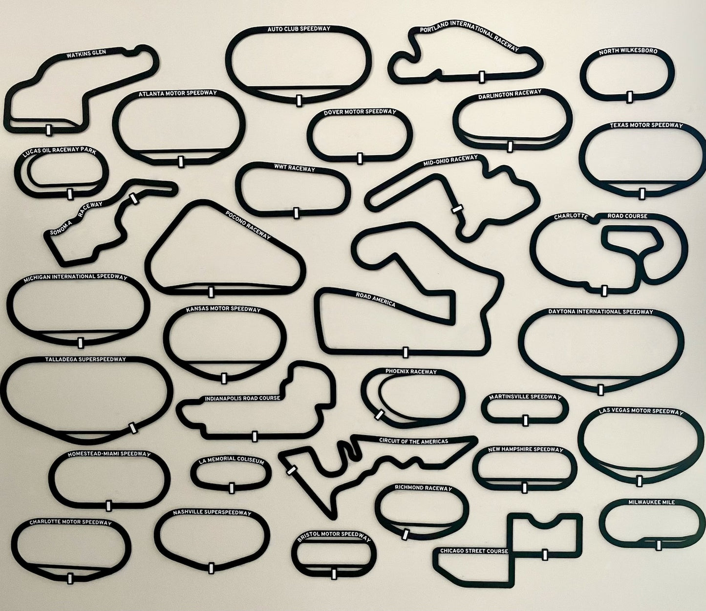 3D-Printed Tracks Wall Art