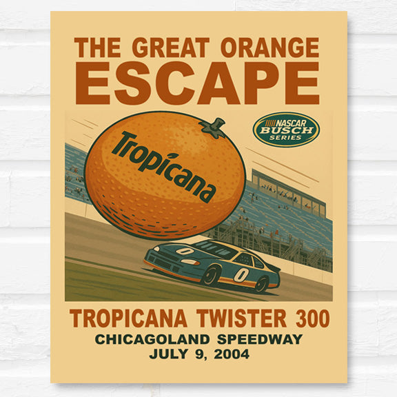 2004 Tropicana Twister 300 - The Great Orange Escape Print/Wall Art (Unframed)