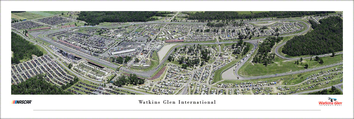 Watkins Glen International Race Panoramic Wall Art Print (Unframed and Framed)