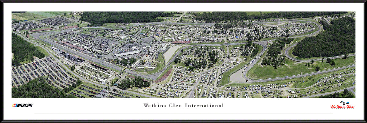 Watkins Glen International Race Panoramic Wall Art Print (Unframed and Framed)