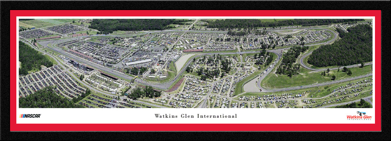 Watkins Glen International Race Panoramic Wall Art Print (Unframed and Framed)
