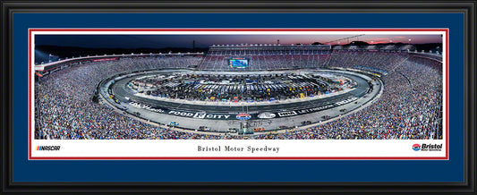 Bristol Motor Speedway Night Race Panoramic Wall Art Print (Unframed and Framed)