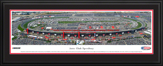 California (Auto Club) Speedway Panoramic Race Wall Art Print (Unframed and Framed)