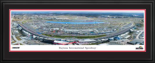 Daytona International Superspeedway Race Panoramic Wall Art Print (Unframed and Framed)