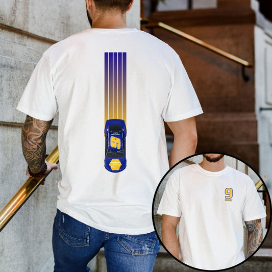 Chase Elliott T-Shirt/Racing Lines (Available in White, Gray and Black)