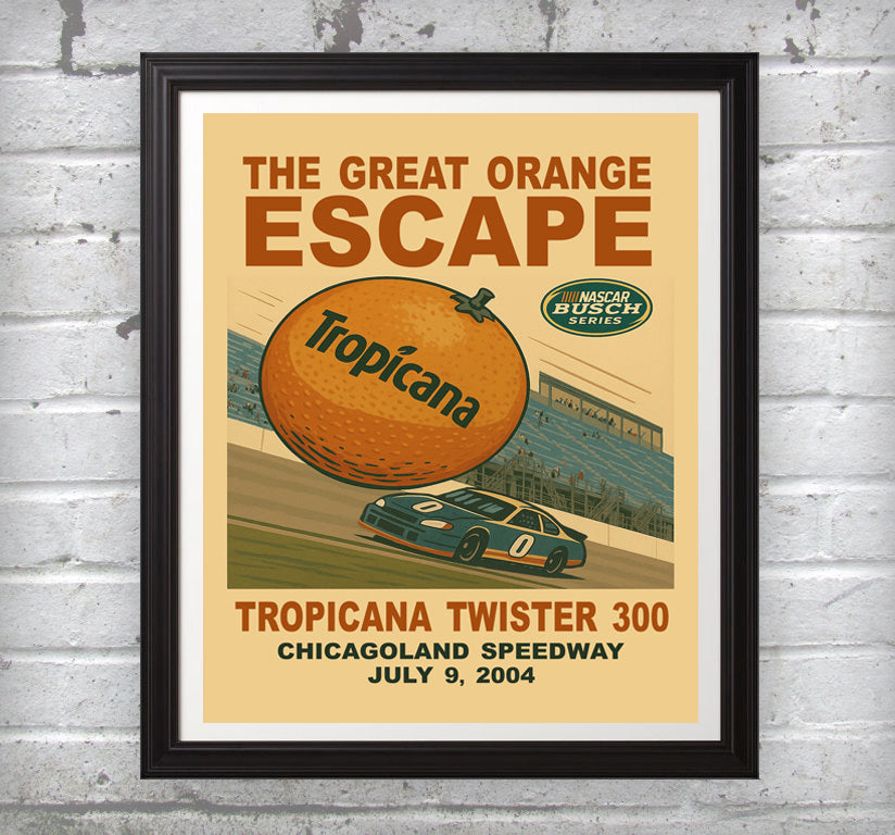 2004 Tropicana Twister 300 - The Great Orange Escape Print/Wall Art (Unframed)