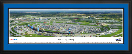 Kansas Speedway Race Panoramic Wall Art Print (Unframed and Framed)