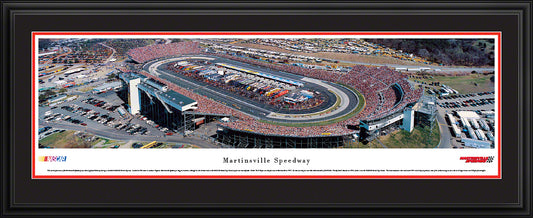 Martinsville Speedway Race Panoramic Wall Art Print (Unframed and Framed)