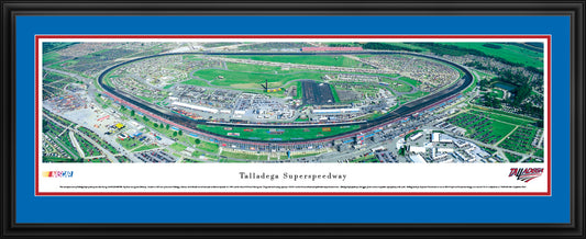 Talladega Superspeedway Race Panoramic Wall Art Print (Unframed and Framed)