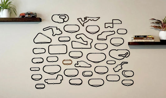 3D-Printed Tracks Wall Art